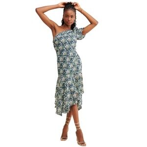 ASTR The Label- Santorini one-shoulder floral midi dress, Size S